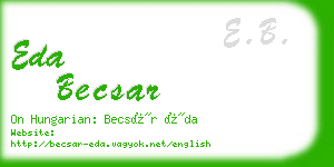 eda becsar business card